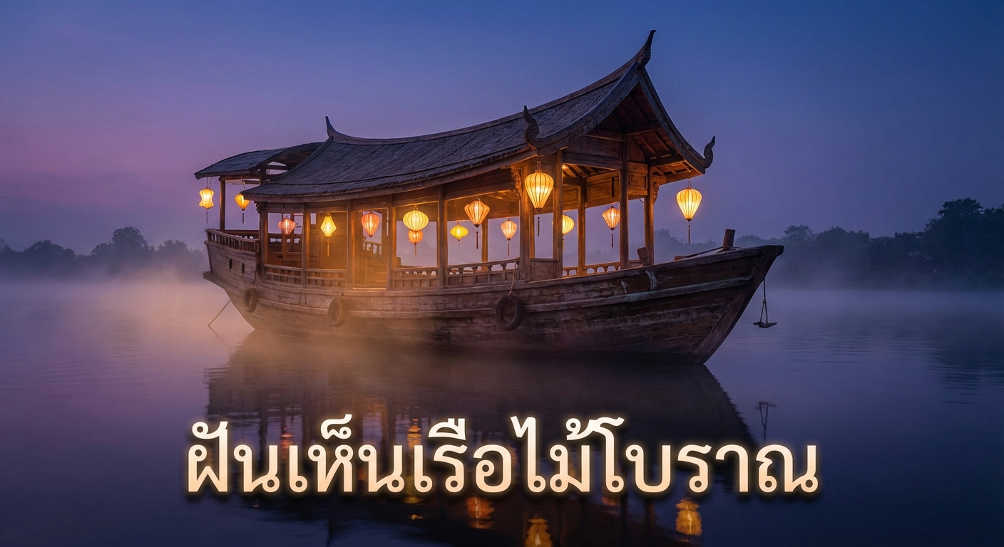 ฝันเห็นเรือไม้โบราณ