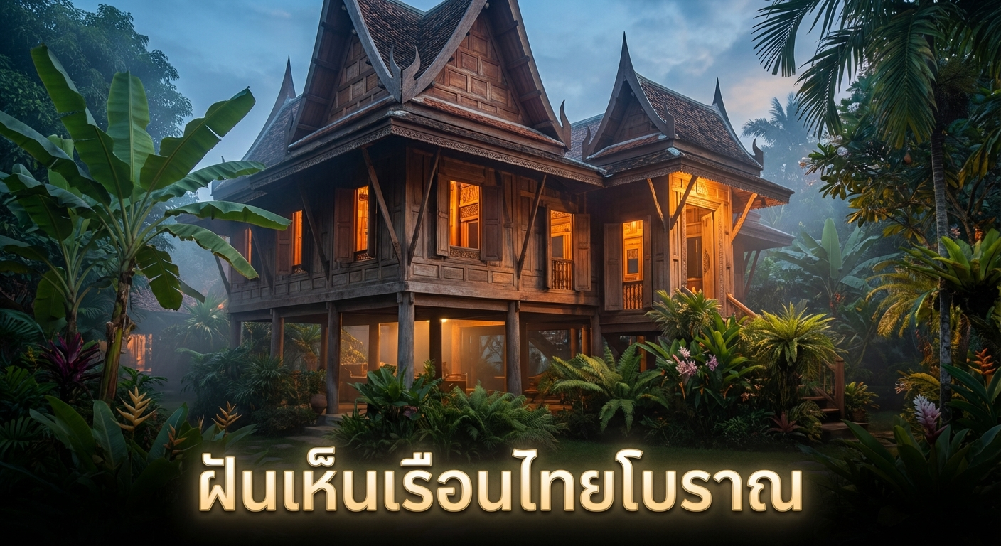 ฝันเห็นเรือนไทยโบราณ