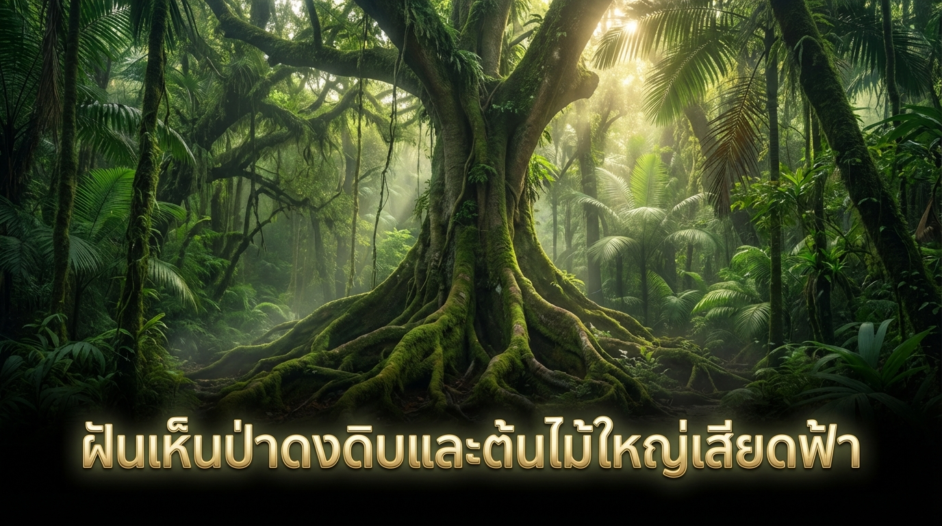ฝันเห็นป่าดงดิบและต้นไม้ใหญ่เสียดฟ้า