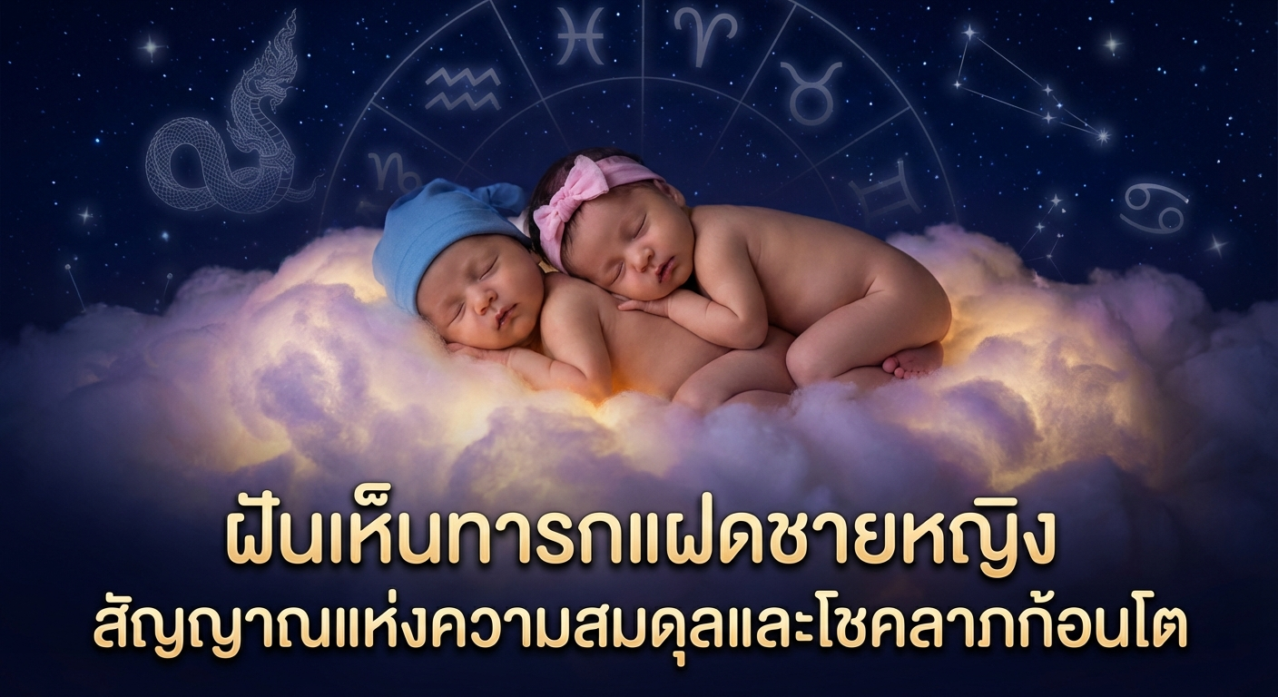 ฝันเห็นทารกแฝดชายหญิง สัญญาณแห่งความสมดุลและโชคลาภก้อนโต