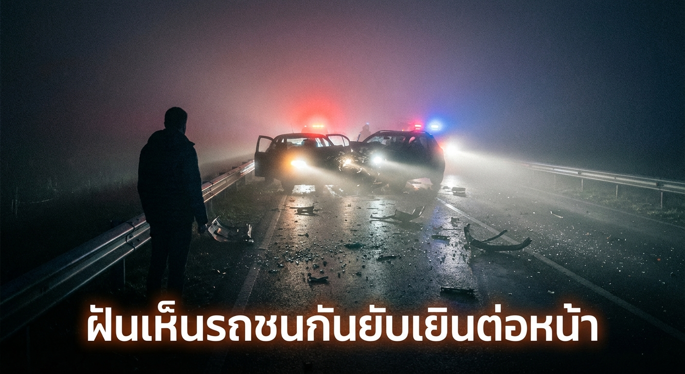 ฝันเห็นรถชนกันยับเยินต่อหน้า