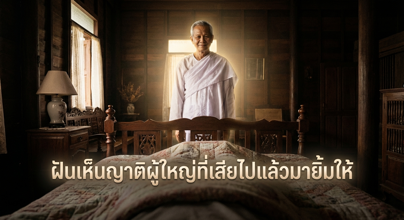 ฝันเห็นญาติผู้ใหญ่ที่เสียไปแล้วมายิ้มให้