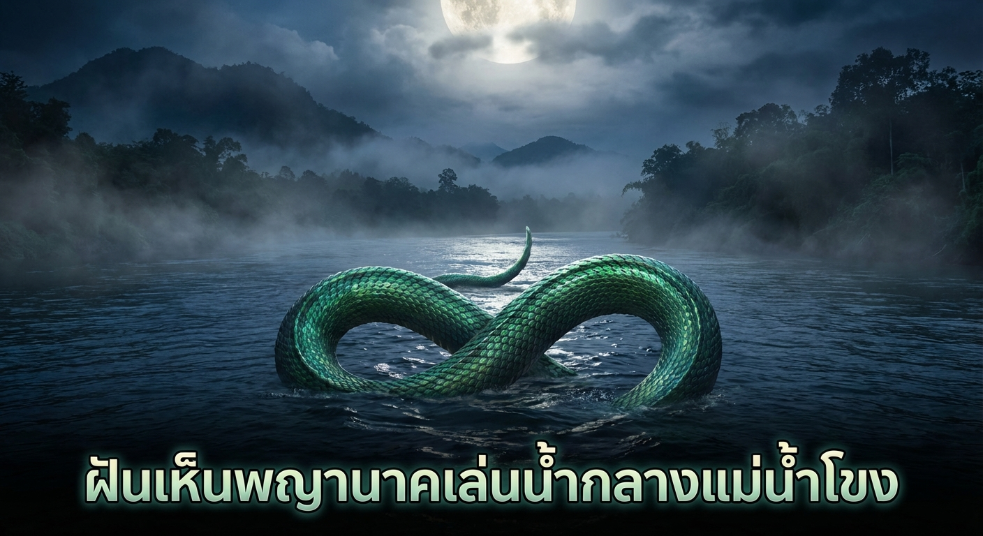 ฝันเห็นพญานาคเล่นน้ำกลางแม่น้ำโขง