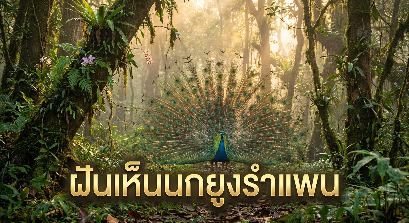 ฝันเห็นนกยูงรำแพน