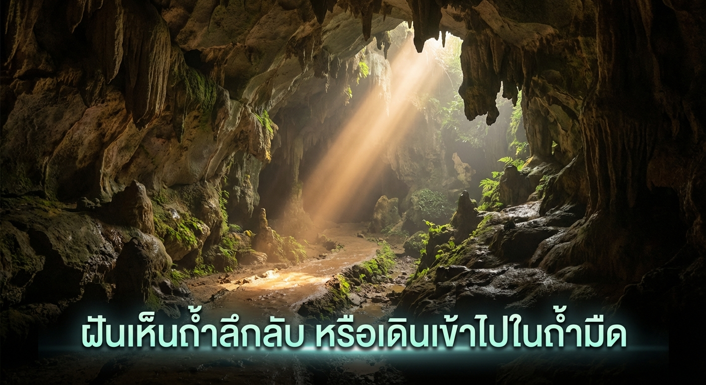 ฝันเห็นถ้ำลึกลับ หรือเดินเข้าไปในถ้ำมืด