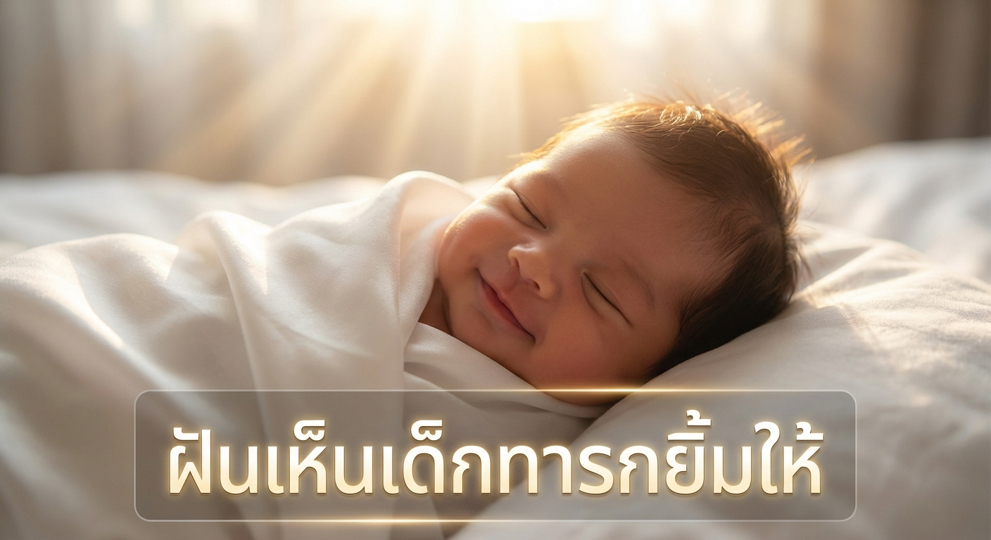ฝันเห็นเด็กทารกยิ้มให้
