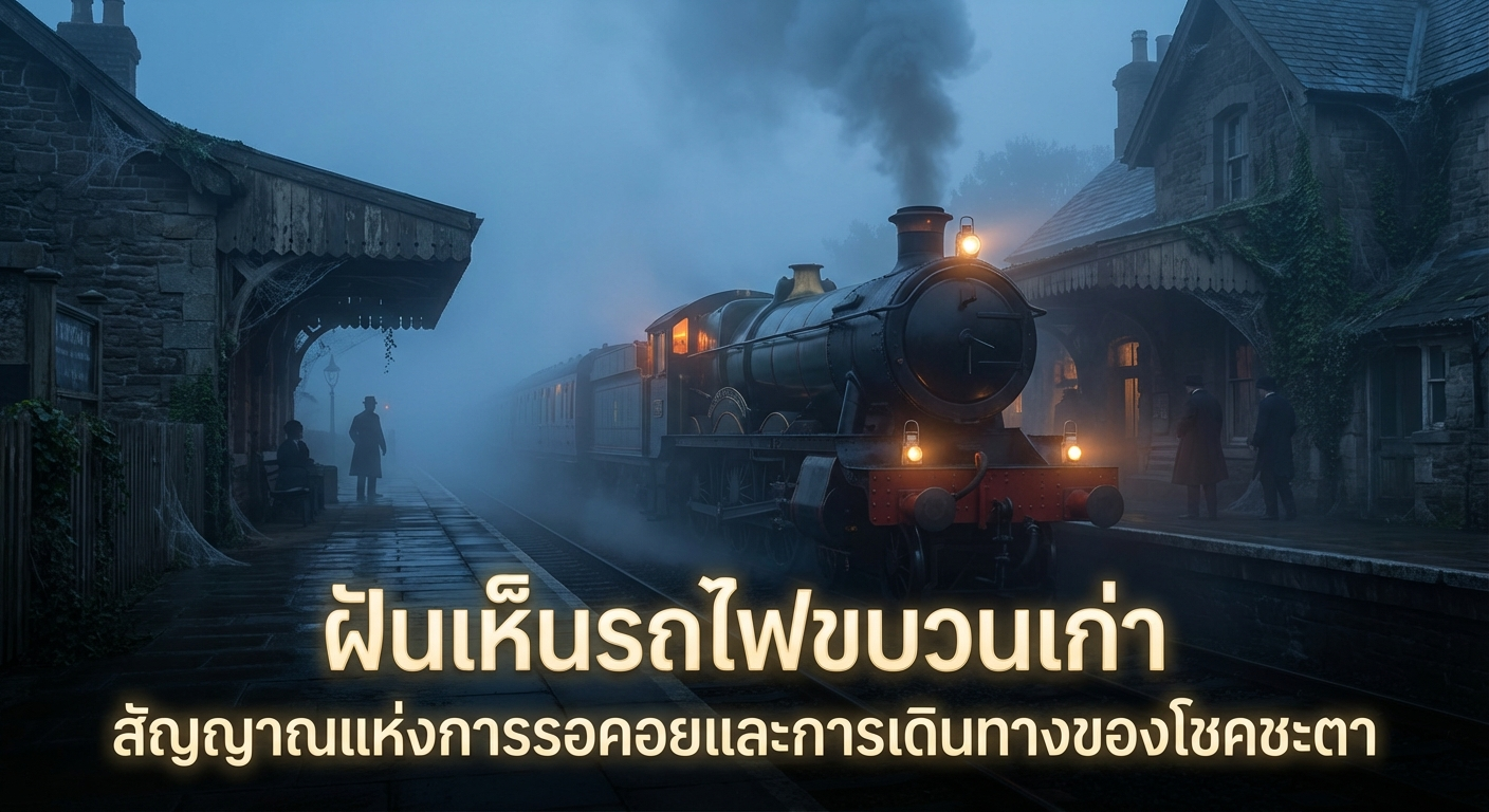 ฝันเห็นรถไฟขบวนเก่า สัญญาณแห่งการรอคอยและการเดินทางของโชคชะตา