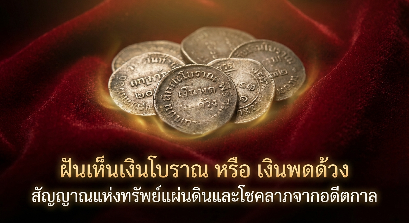 ฝันเห็นเงินโบราณ หรือ เงินพดด้วง สัญญาณแห่งทรัพย์แผ่นดินและโชคลาภจากอดีตกาล