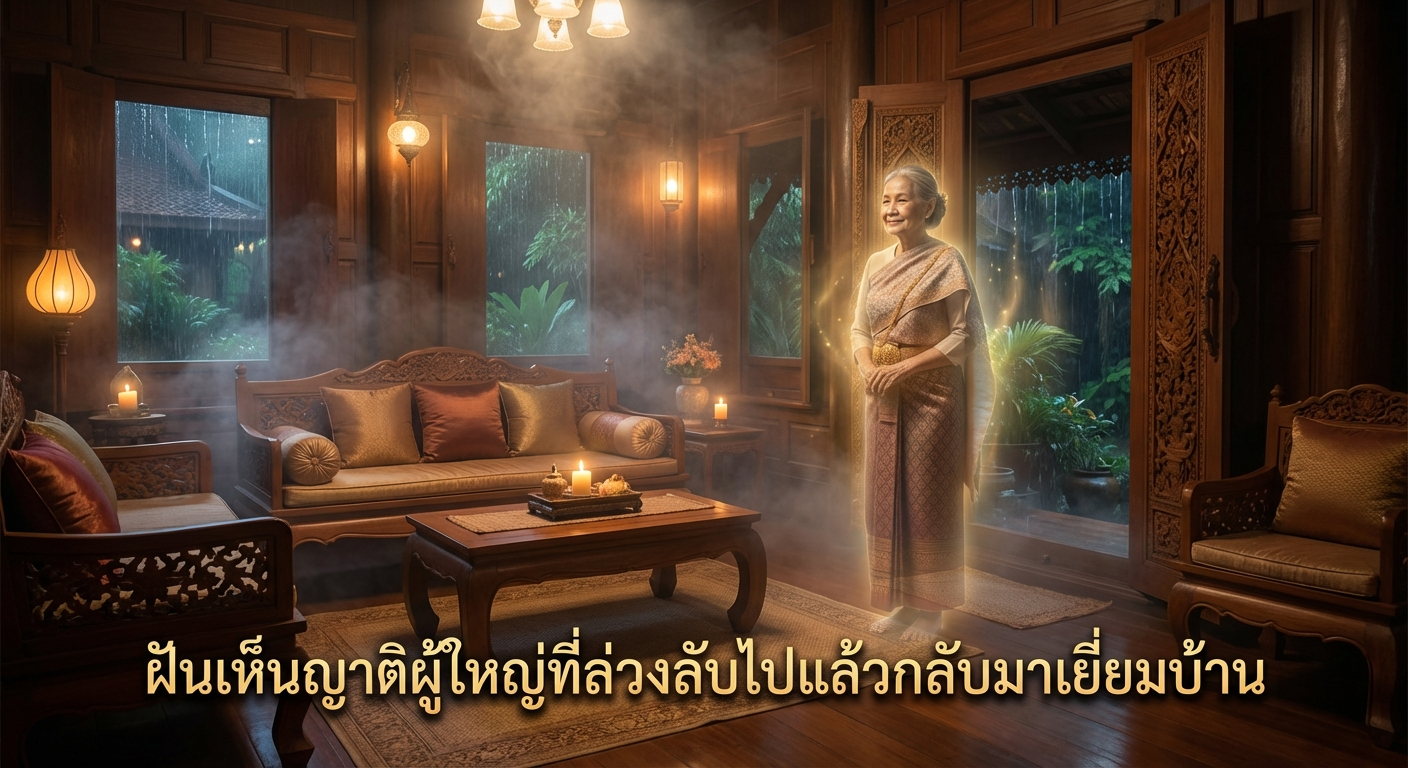 ฝันเห็นญาติผู้ใหญ่ที่ล่วงลับไปแล้วกลับมาเยี่ยมบ้าน