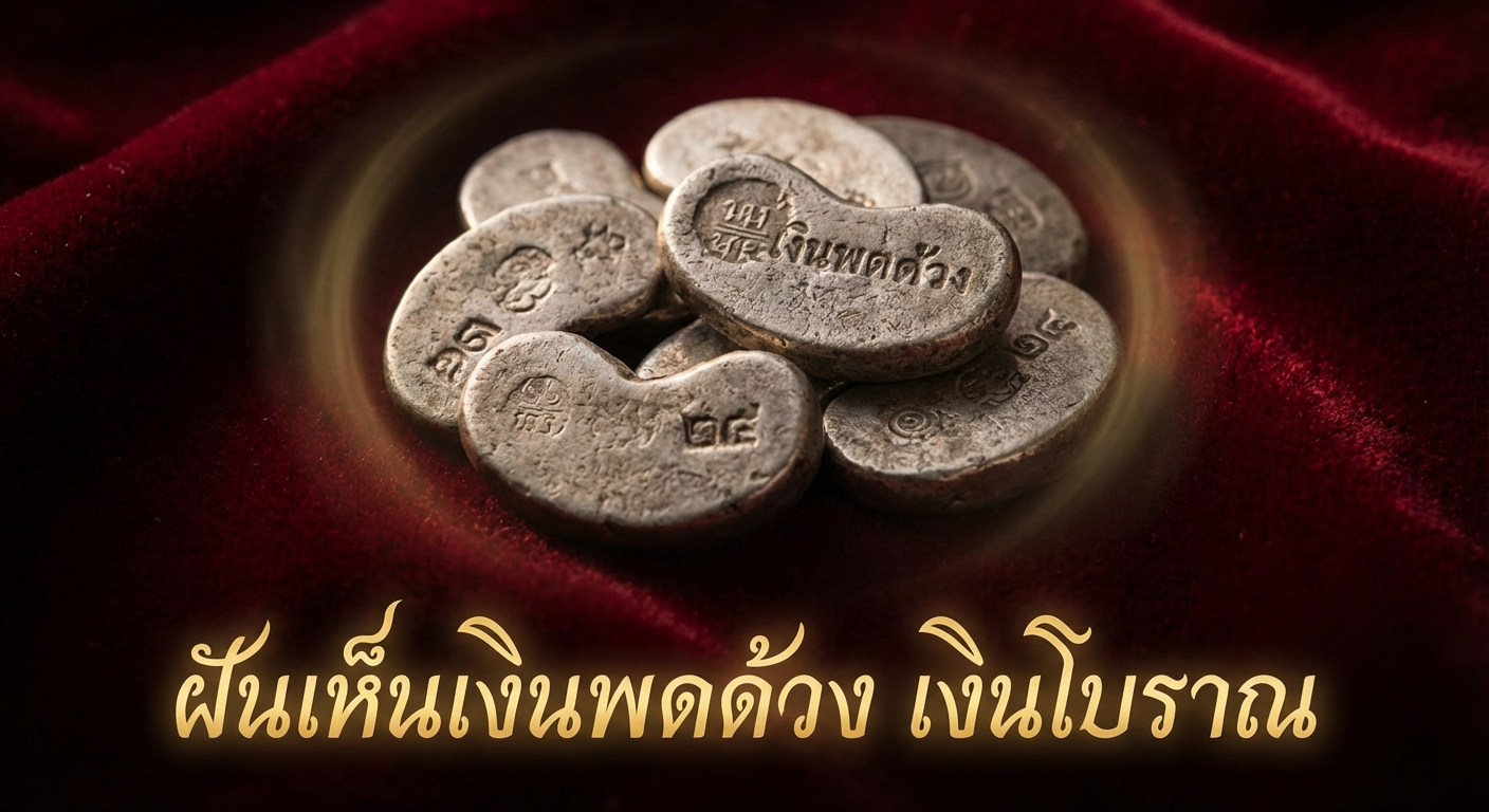 ฝันเห็นเงินพดด้วง เงินโบราณ