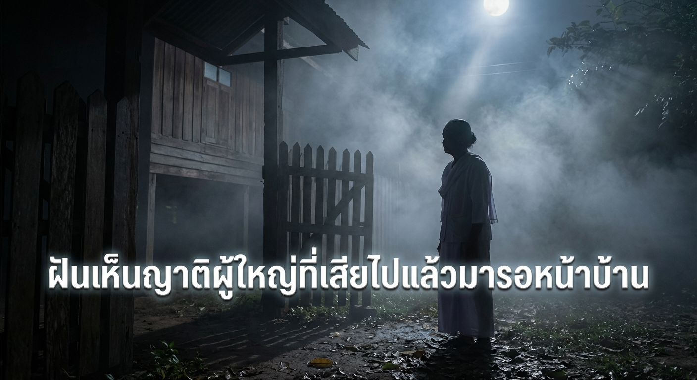 ฝันเห็นญาติผู้ใหญ่ที่เสียไปแล้วมารอหน้าบ้าน