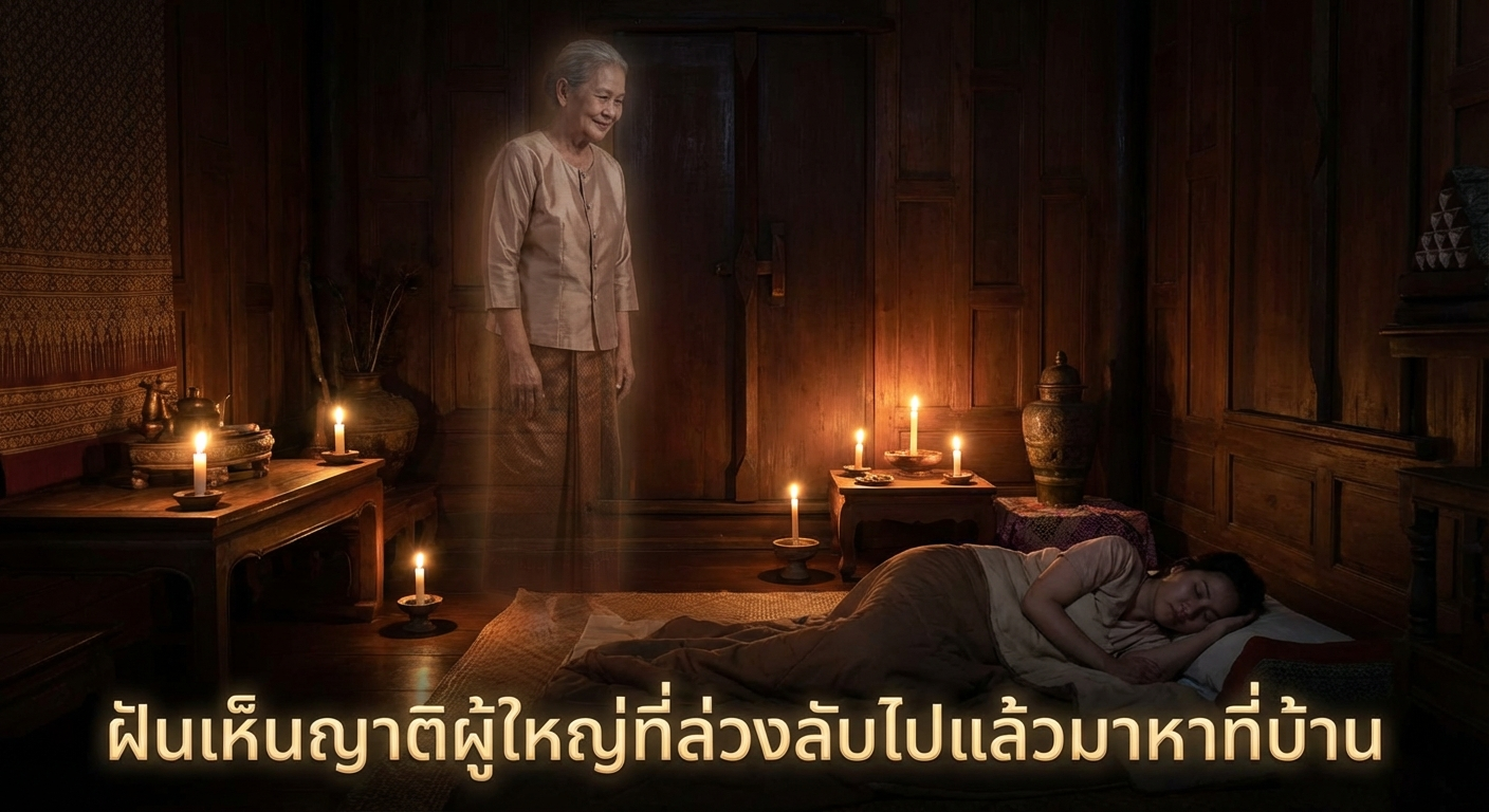 ฝันเห็นญาติผู้ใหญ่ที่ล่วงลับไปแล้วมาหาที่บ้าน