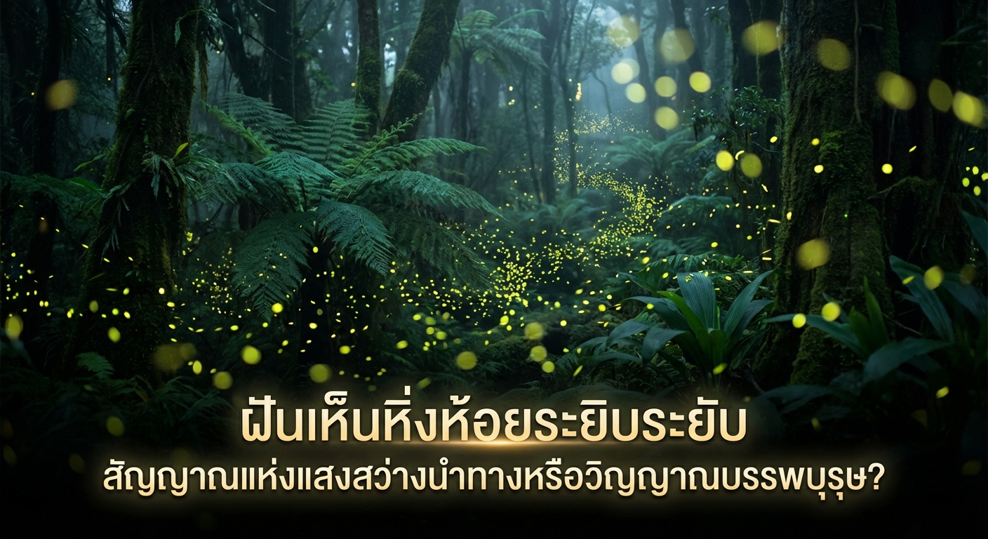 ฝันเห็นหิ่งห้อยระยิบระยับ สัญญาณแห่งแสงสว่างนำทางหรือวิญญาณบรรพบุรุษ?