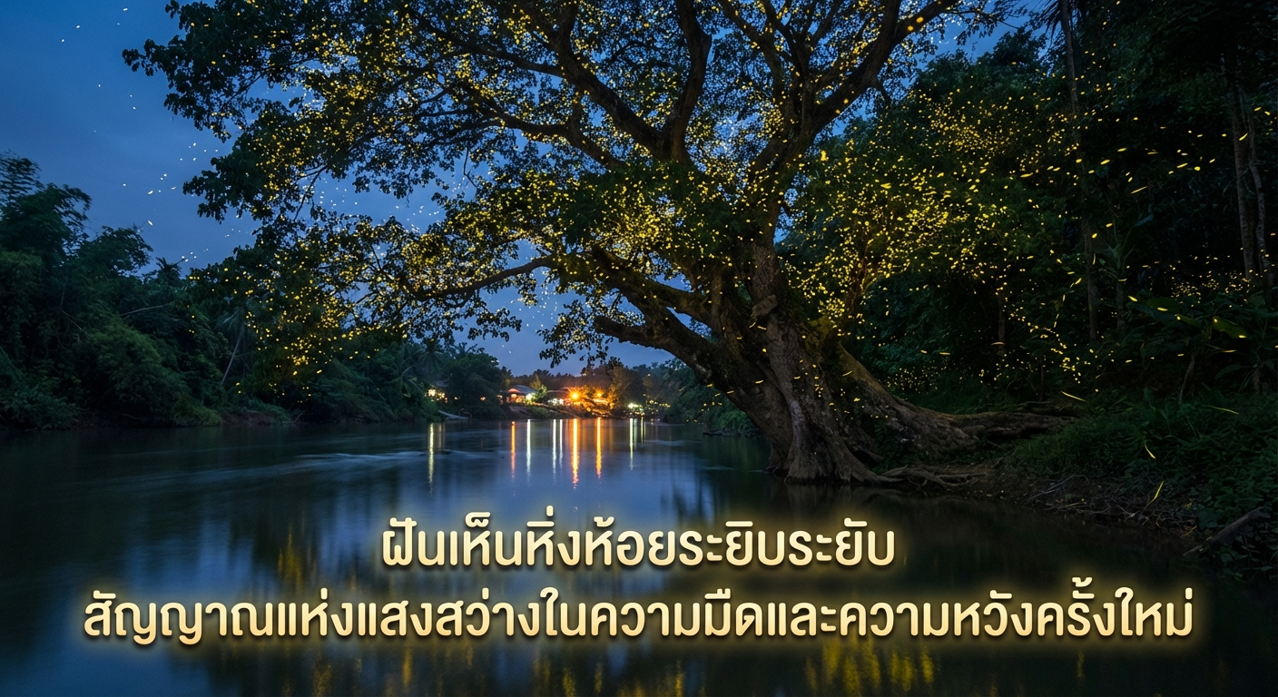 ฝันเห็นหิ่งห้อยระยิบระยับ สัญญาณแห่งแสงสว่างในความมืดและความหวังครั้งใหม่