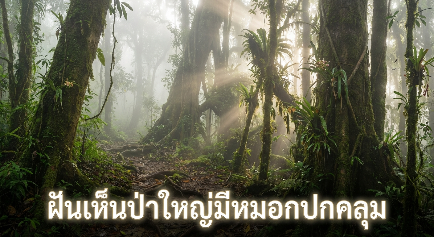 ฝันเห็นป่าใหญ่มีหมอกปกคลุม