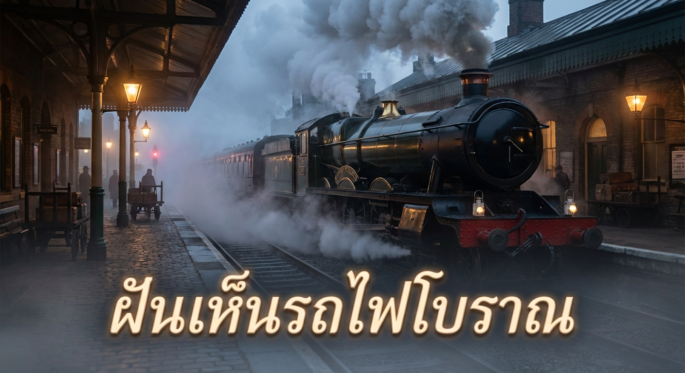 ฝันเห็นรถไฟโบราณ