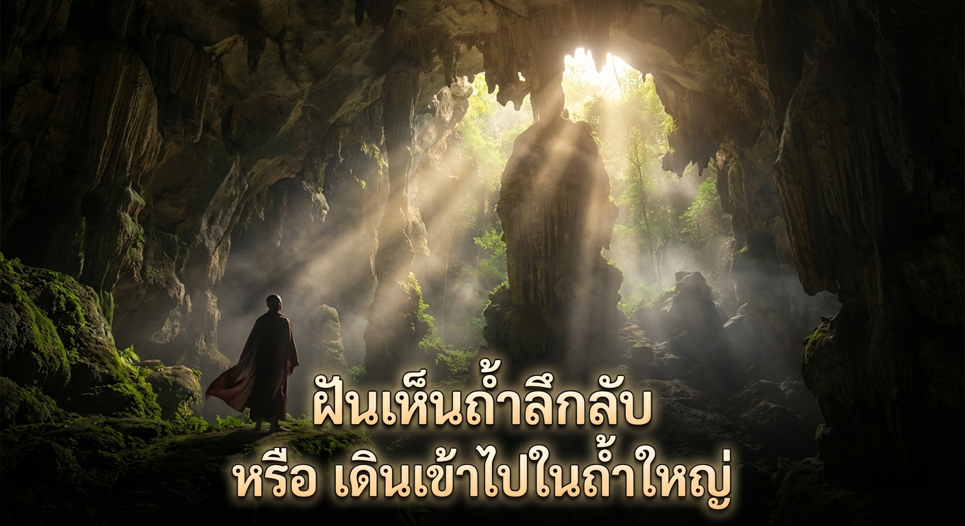 ฝันเห็นถ้ำลึกลับ หรือ เดินเข้าไปในถ้ำใหญ่