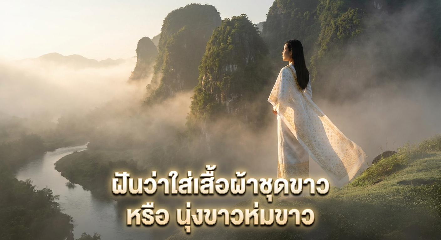 ฝันว่าใส่เสื้อผ้าชุดขาว หรือ นุ่งขาวห่มขาว