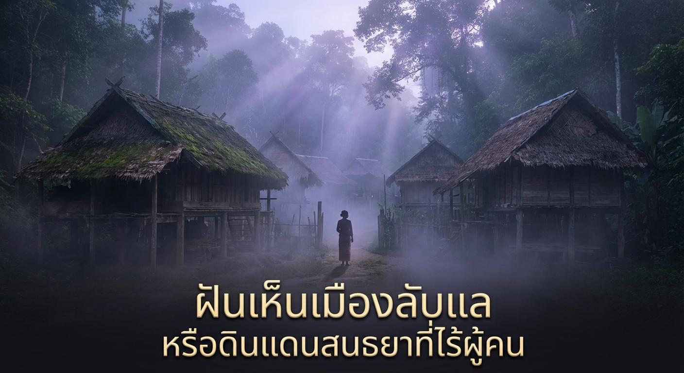 ฝันเห็นเมืองลับแล หรือดินแดนสนธยาที่ไร้ผู้คน