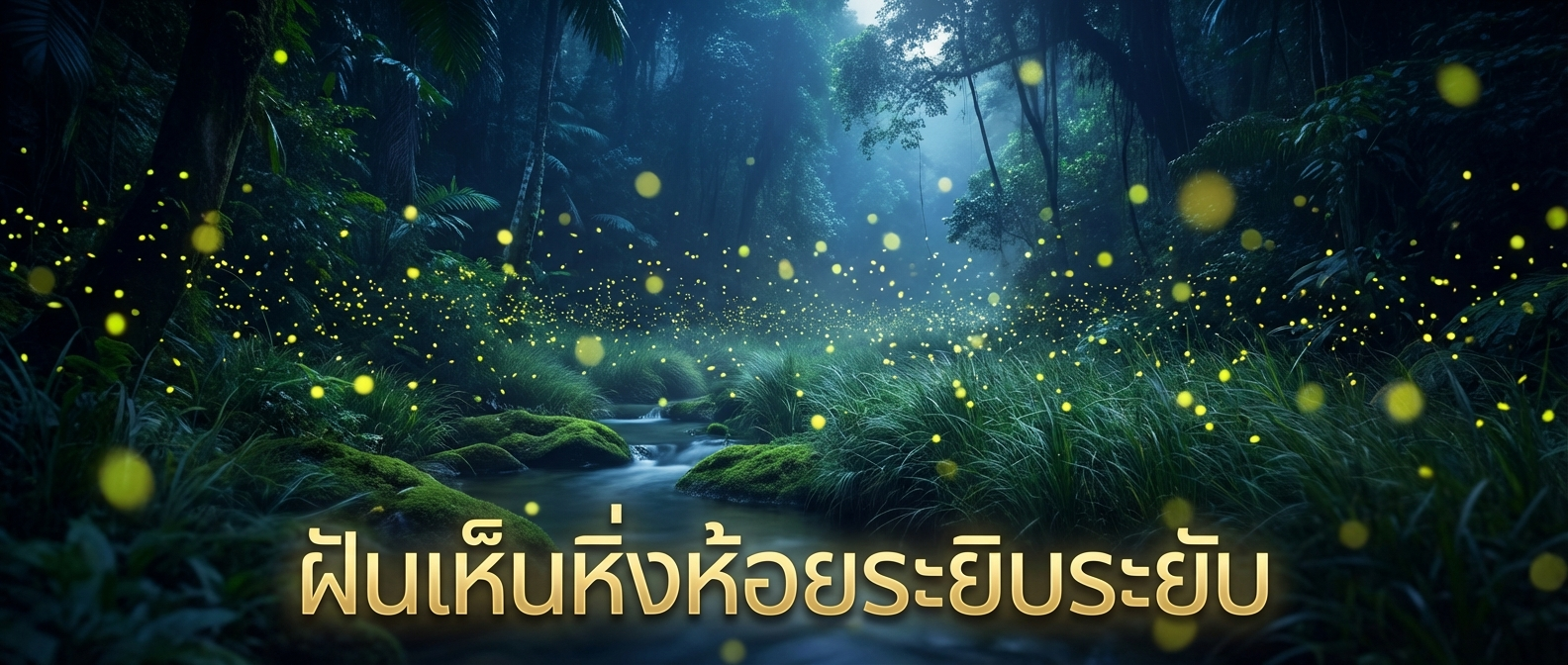 ฝันเห็นหิ่งห้อยระยิบระยับ