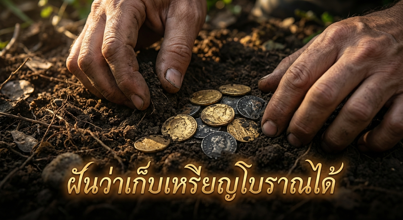 ฝันว่าเก็บเหรียญโบราณได้