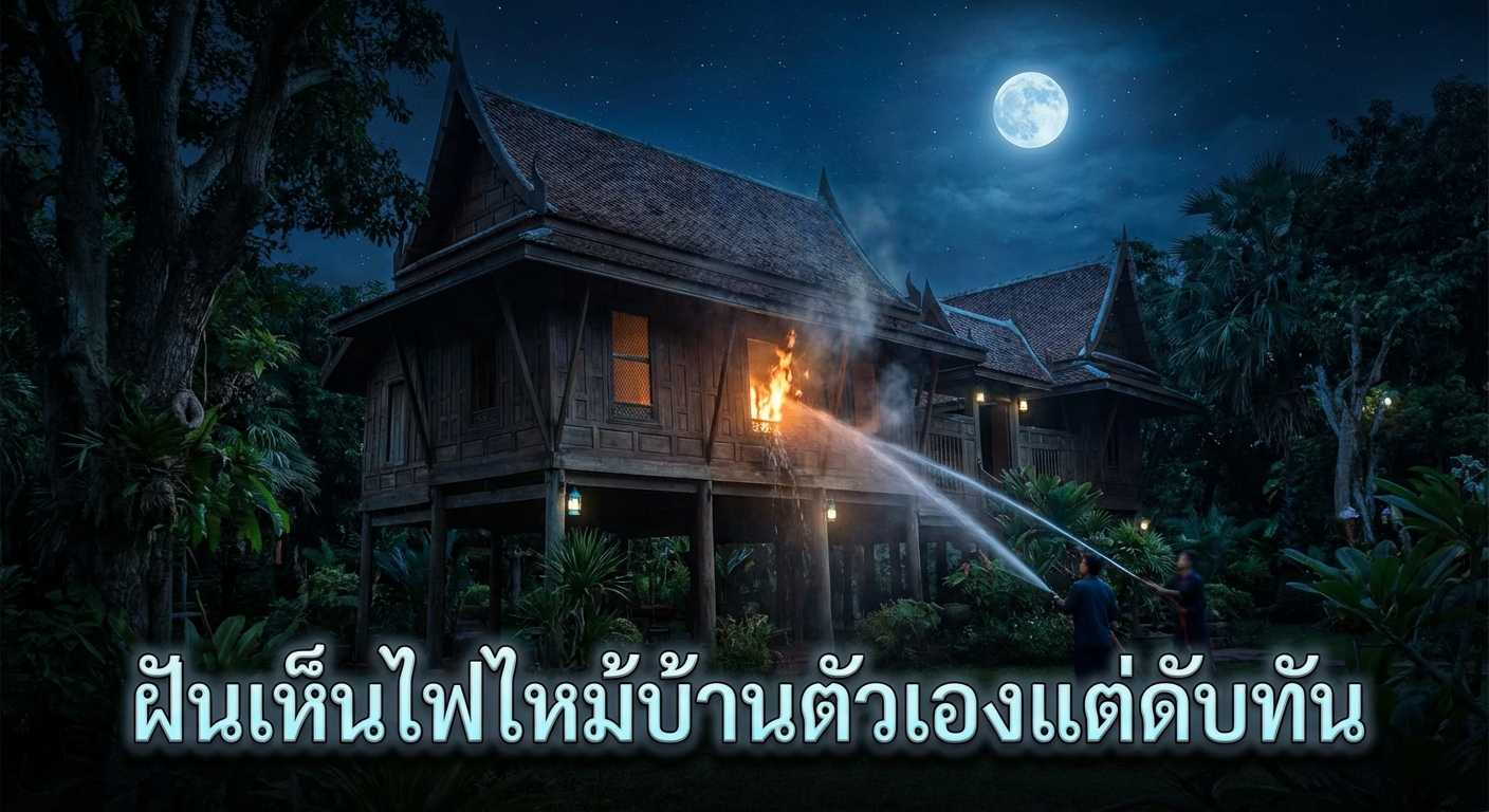 ฝันเห็นไฟไหม้บ้านตัวเองแต่ดับทัน