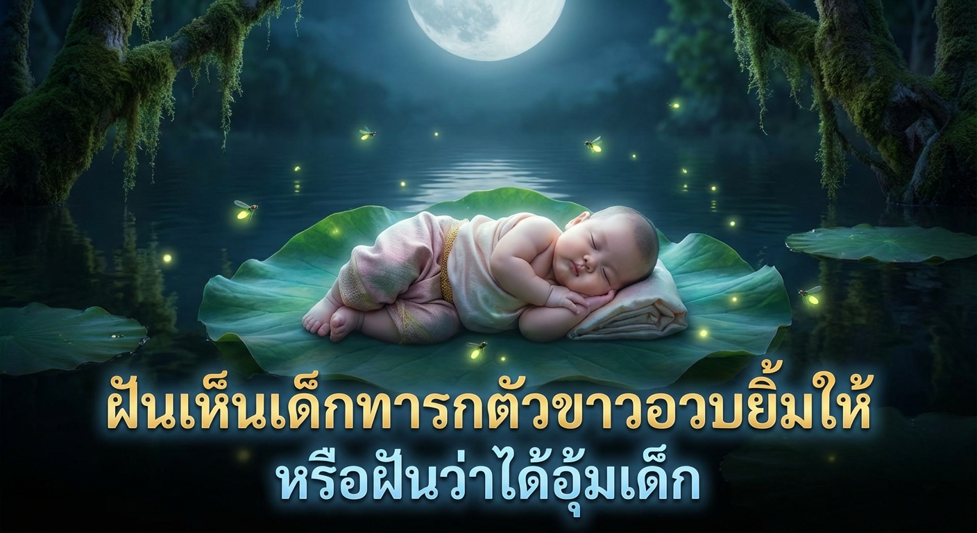 ฝันเห็นเด็กทารกตัวขาวอวบยิ้มให้ หรือฝันว่าได้อุ้มเด็ก