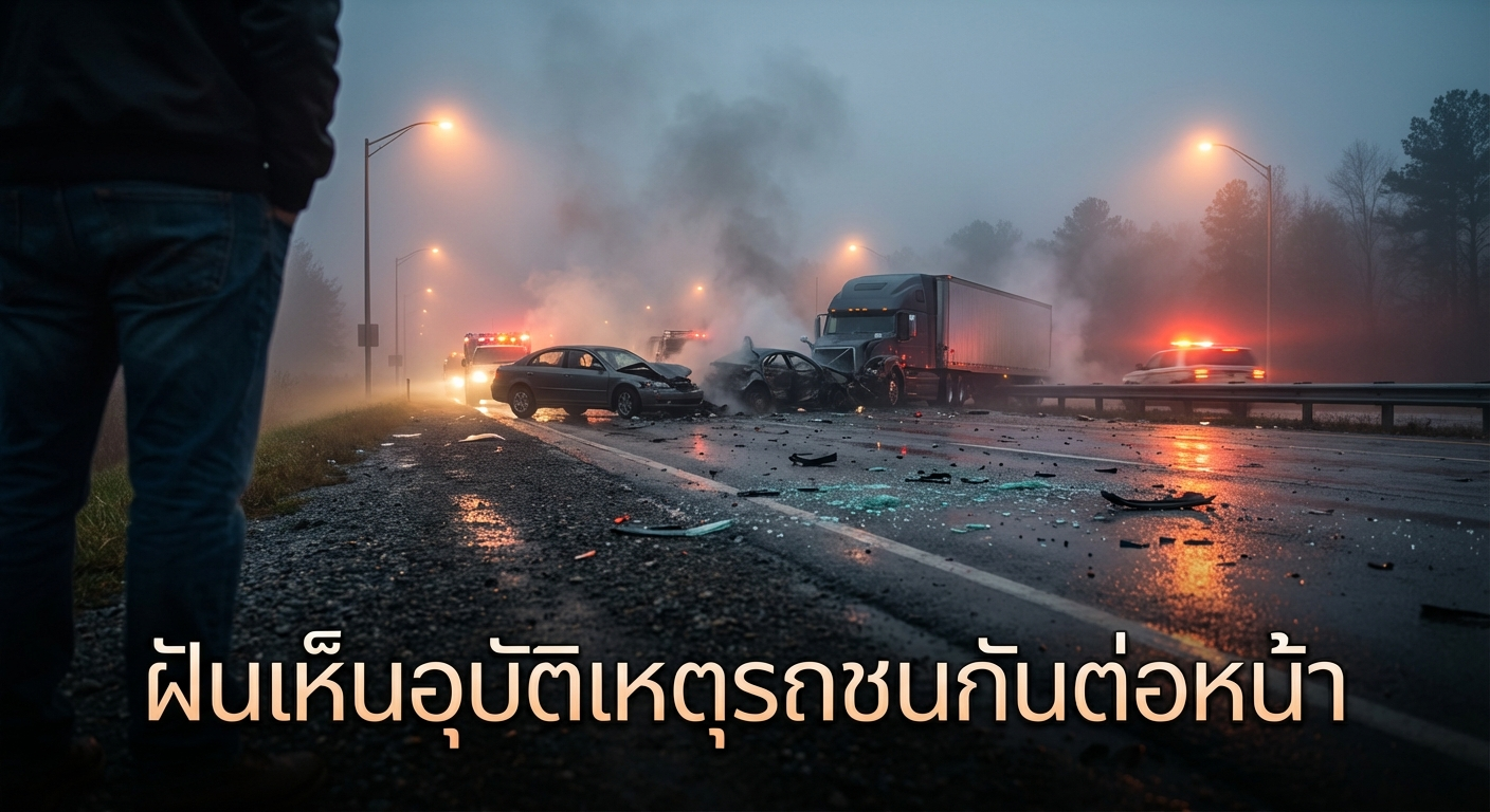 ฝันเห็นอุบัติเหตุรถชนกันต่อหน้า