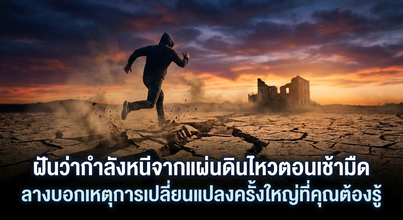 ฝันว่ากำลังหนีจากแผ่นดินไหวตอนเช้ามืด ลางบอกเหตุการเปลี่ยนแปลงครั้งใหญ่ที่คุณต้องรู้