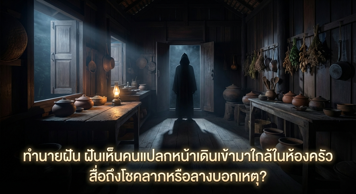 ทำนายฝัน ฝันเห็นคนแปลกหน้าเดินเข้ามาใกล้ในห้องครัว สื่อถึงโชคลาภหรือลางบอกเหตุ?