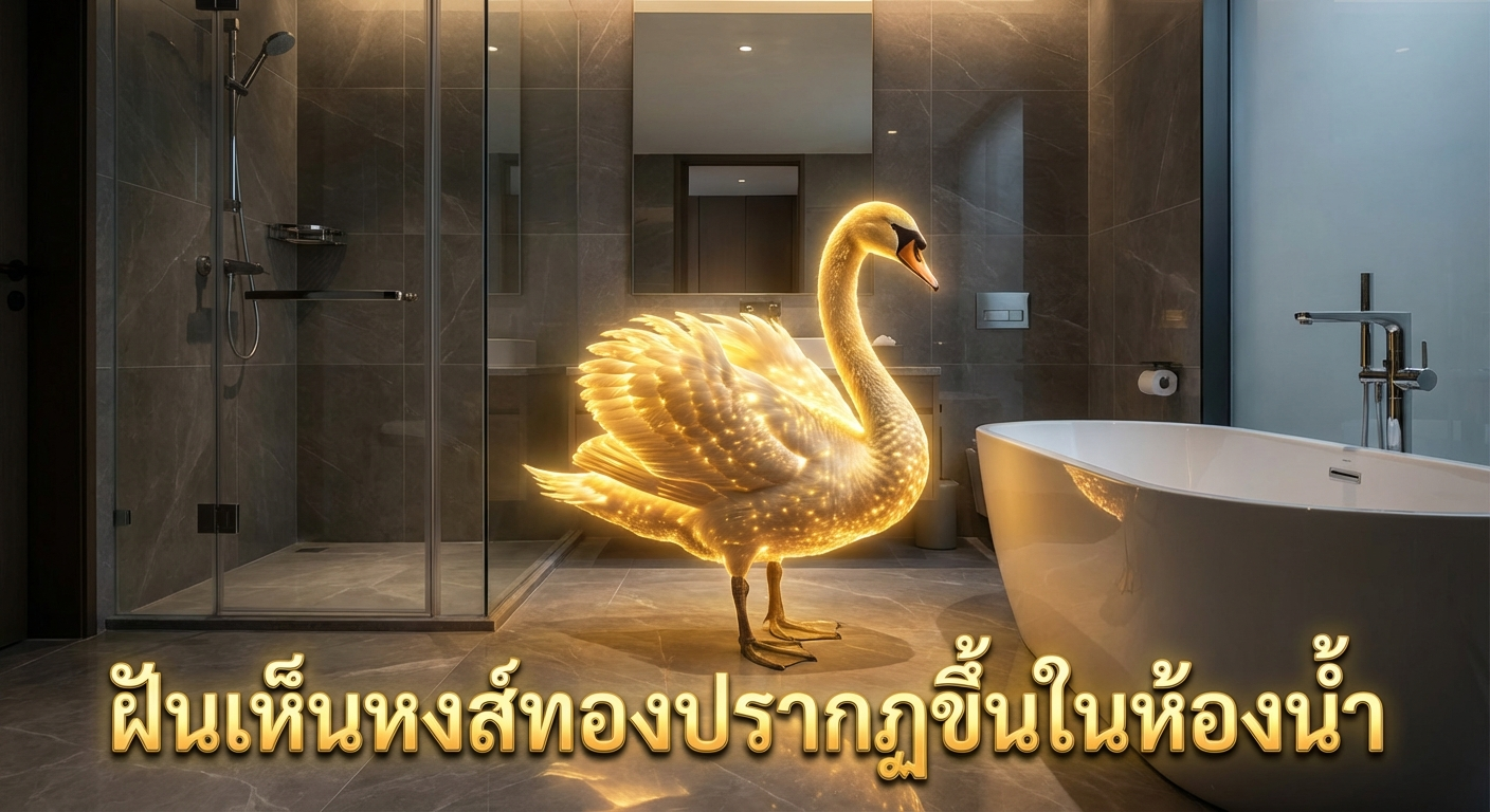 ฝันเห็นหงส์ทองปรากฏขึ้นในห้องน้ำ
