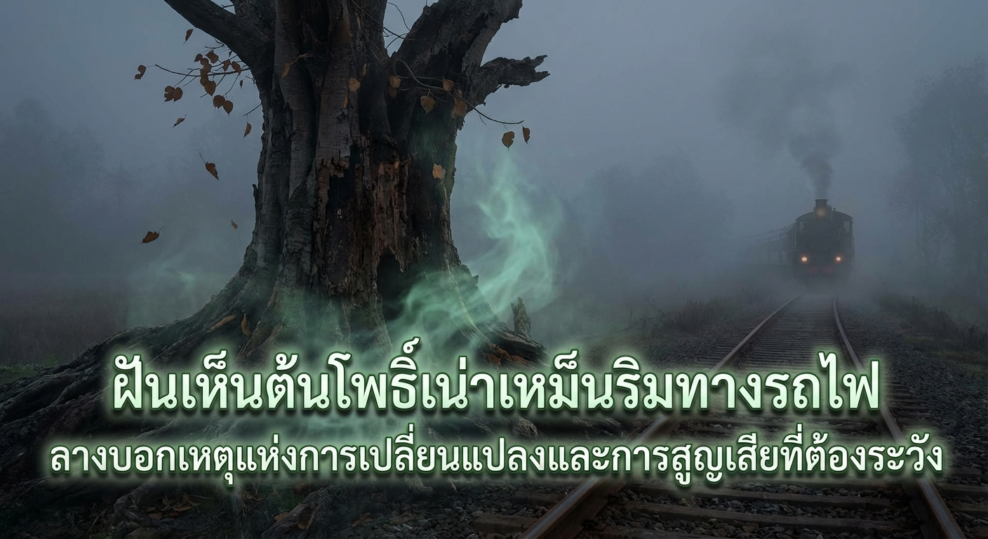 ฝันเห็นต้นโพธิ์เน่าเหม็นริมทางรถไฟ ลางบอกเหตุแห่งการเปลี่ยนแปลงและการสูญเสียที่ต้องระวัง