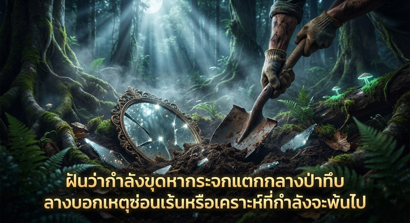 ฝันว่ากำลังขุดหากระจกแตกกลางป่าทึบ ลางบอกเหตุซ่อนเร้นหรือเคราะห์ที่กำลังจะพ้นไป
