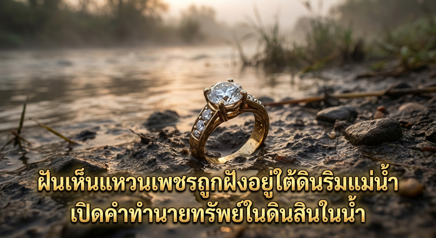 ฝันเห็นแหวนเพชรถูกฝังอยู่ใต้ดินริมแม่น้ำ เปิดคำทำนายทรัพย์ในดินสินในน้ำ