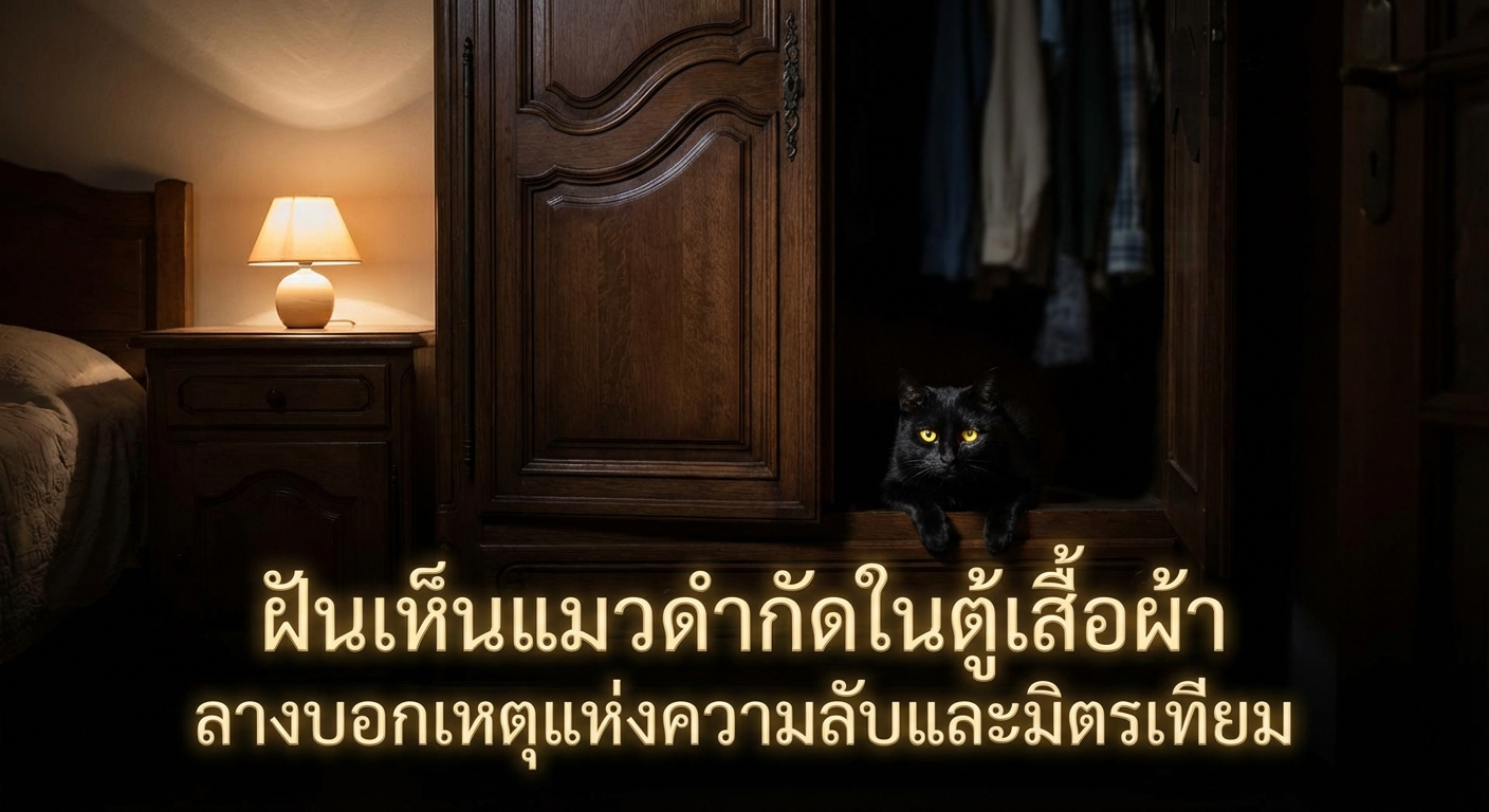 ฝันเห็นแมวดำกัดในตู้เสื้อผ้า ลางบอกเหตุแห่งความลับและมิตรเทียม