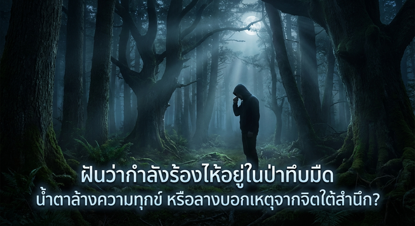 ฝันว่ากำลังร้องไห้อยู่ในป่าทึบมืด น้ำตาล้างความทุกข์ หรือลางบอกเหตุจากจิตใต้สำนึก?