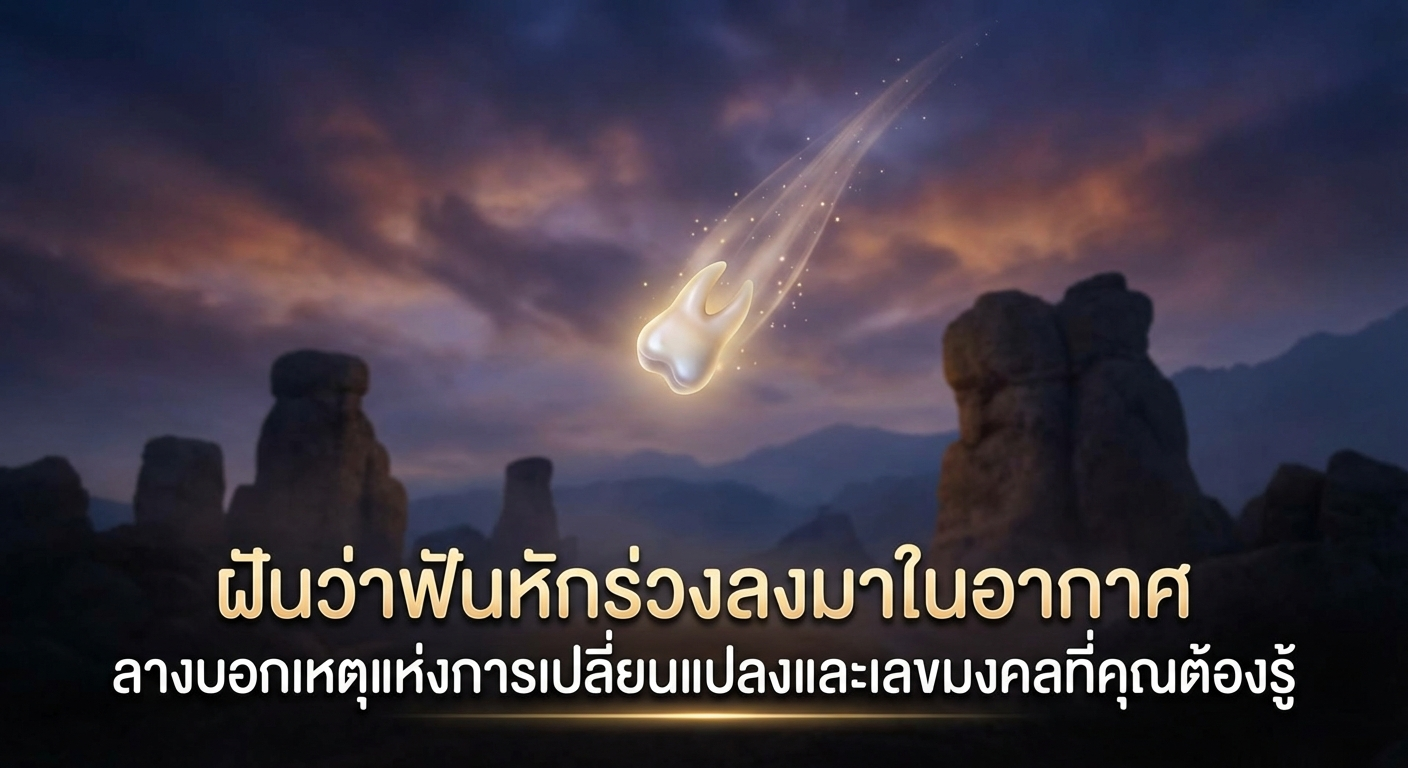 ฝันว่าฟันหักร่วงลงมาในอากาศ ลางบอกเหตุแห่งการเปลี่ยนแปลงและเลขมงคลที่คุณต้องรู้