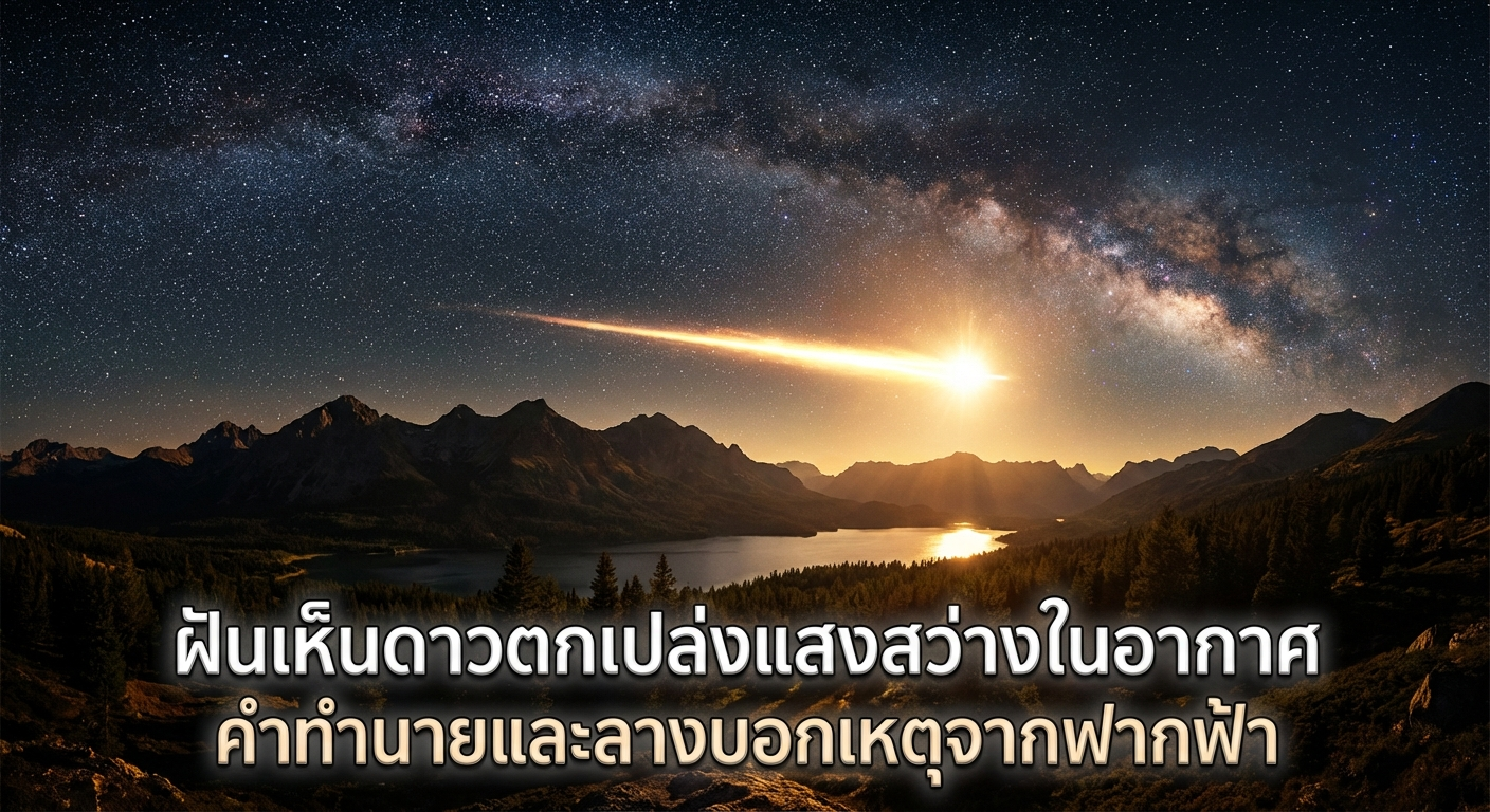 ฝันเห็นดาวตกเปล่งแสงสว่างในอากาศ คำทำนายและลางบอกเหตุจากฟากฟ้า