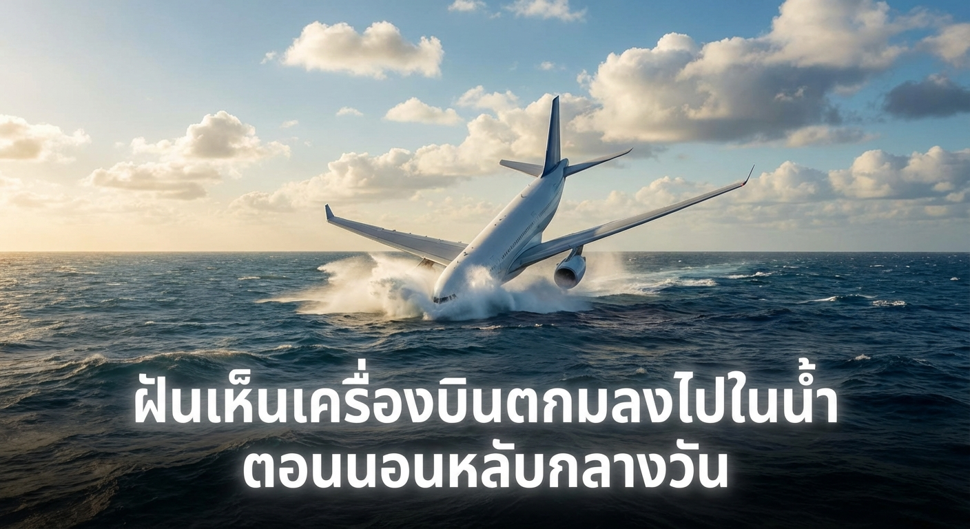 ฝันเห็นเครื่องบินตกจมลงไปในน้ำตอนนอนหลับกลางวัน