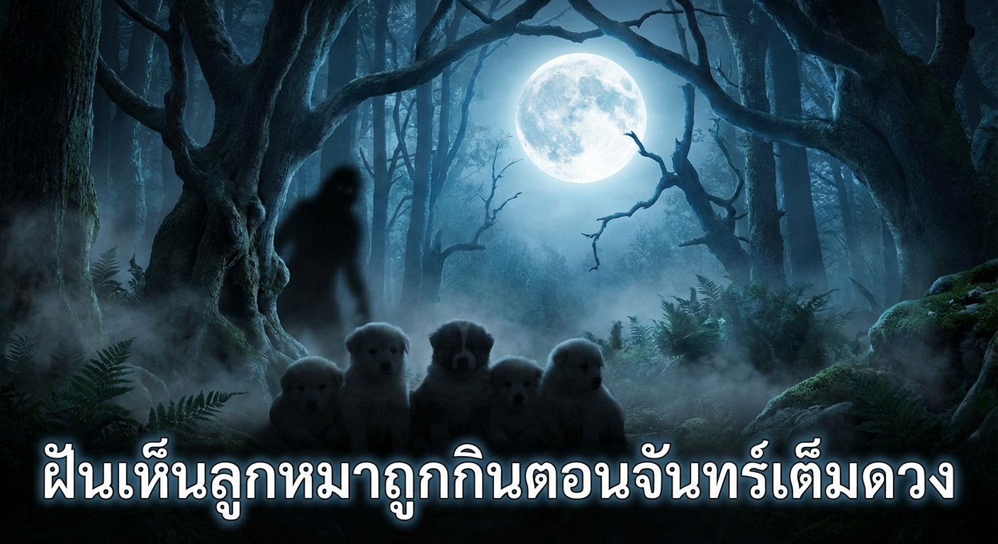 ฝันเห็นลูกหมาถูกกินตอนจันทร์เต็มดวง