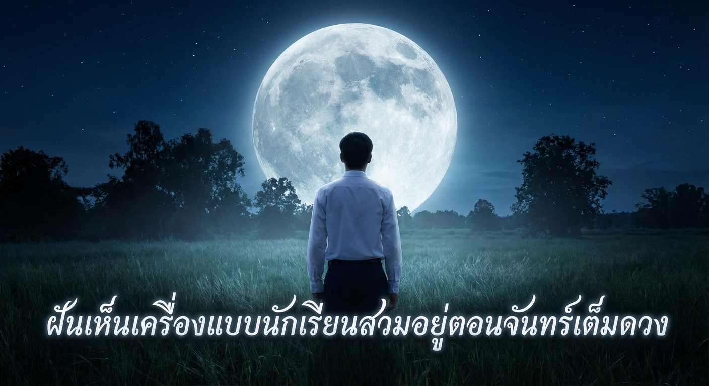 ฝันเห็นเครื่องแบบนักเรียนสวมอยู่ตอนจันทร์เต็มดวง