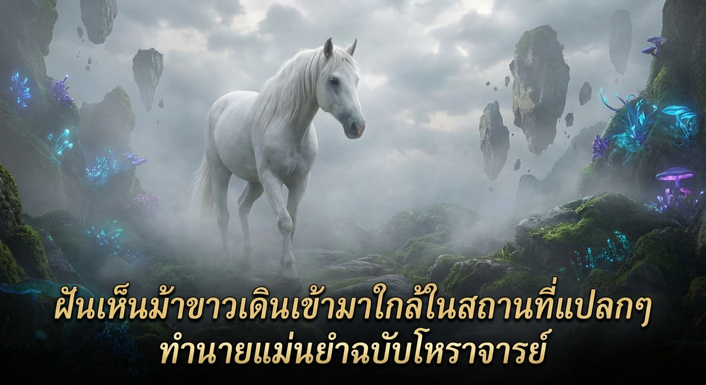 ฝันเห็นม้าขาวเดินเข้ามาใกล้ในสถานที่แปลกๆ ทำนายแม่นยำฉบับโหราจารย์