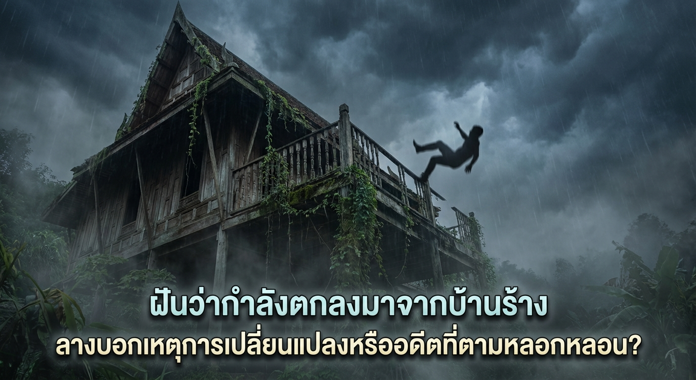 ฝันว่ากำลังตกลงมาจากบ้านร้าง ลางบอกเหตุการเปลี่ยนแปลงหรืออดีตที่ตามหลอกหลอน?