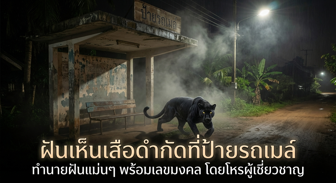 ฝันเห็นเสือดำกัดที่ป้ายรถเมล์ ทำนายฝันแม่นๆ พร้อมเลขมงคล โดยโหรผู้เชี่ยวชาญ