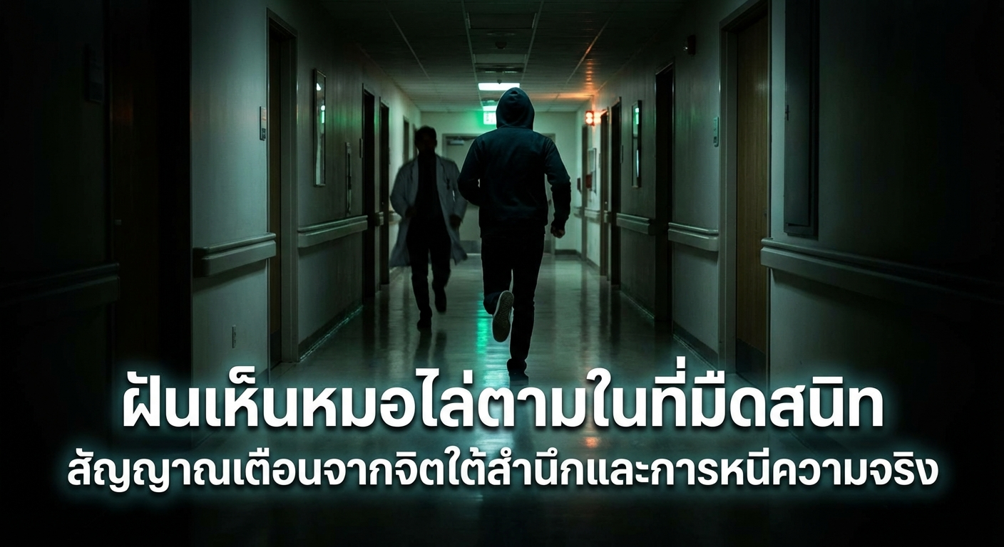 ฝันเห็นหมอไล่ตามในที่มืดสนิท สัญญาณเตือนจากจิตใต้สำนึกและการหนีความจริง
