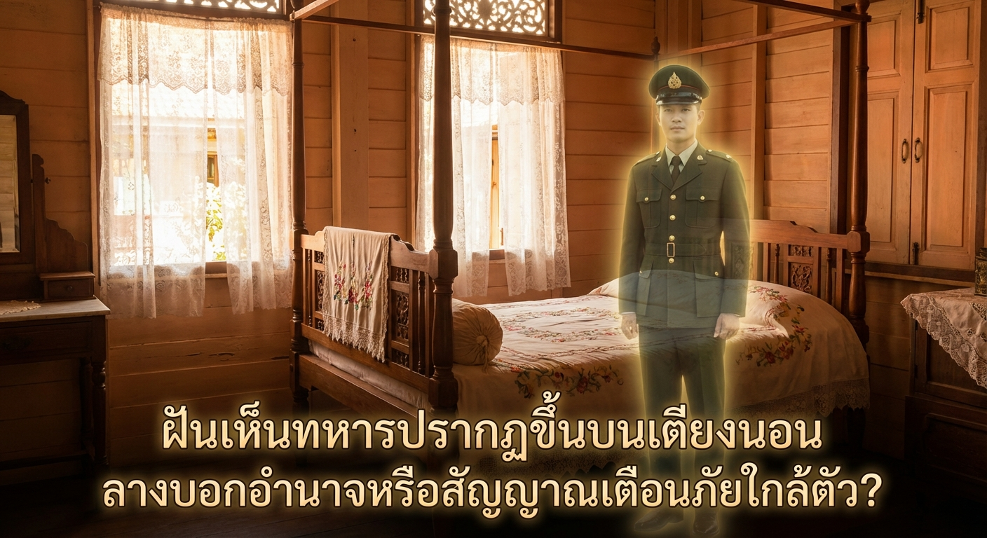 ฝันเห็นทหารปรากฏขึ้นบนเตียงนอน ลางบอกอำนาจหรือสัญญาณเตือนภัยใกล้ตัว?