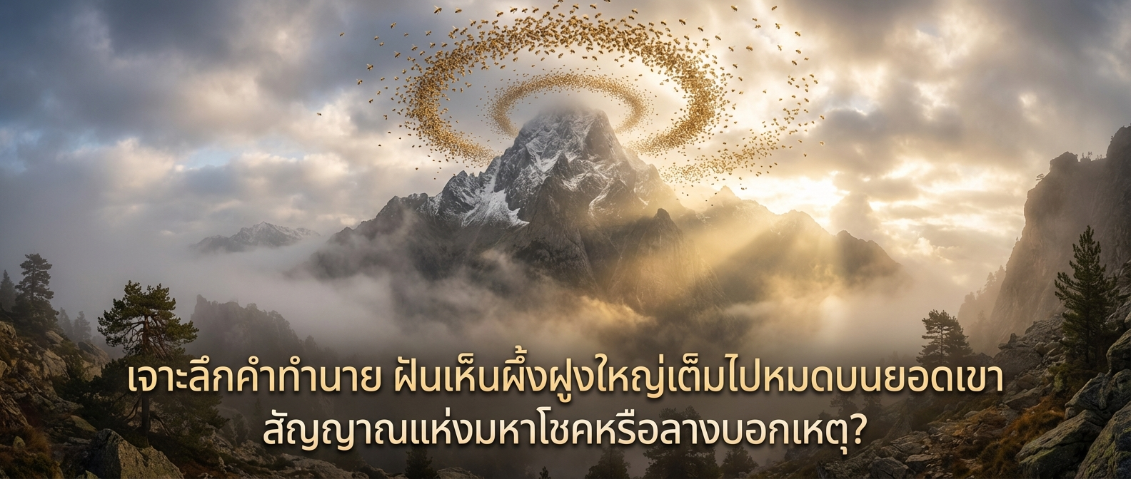 เจาะลึกคำทำนาย ฝันเห็นผึ้งฝูงใหญ่เต็มไปหมดบนยอดเขา สัญญาณแห่งมหาโชคหรือลางบอกเหตุ?