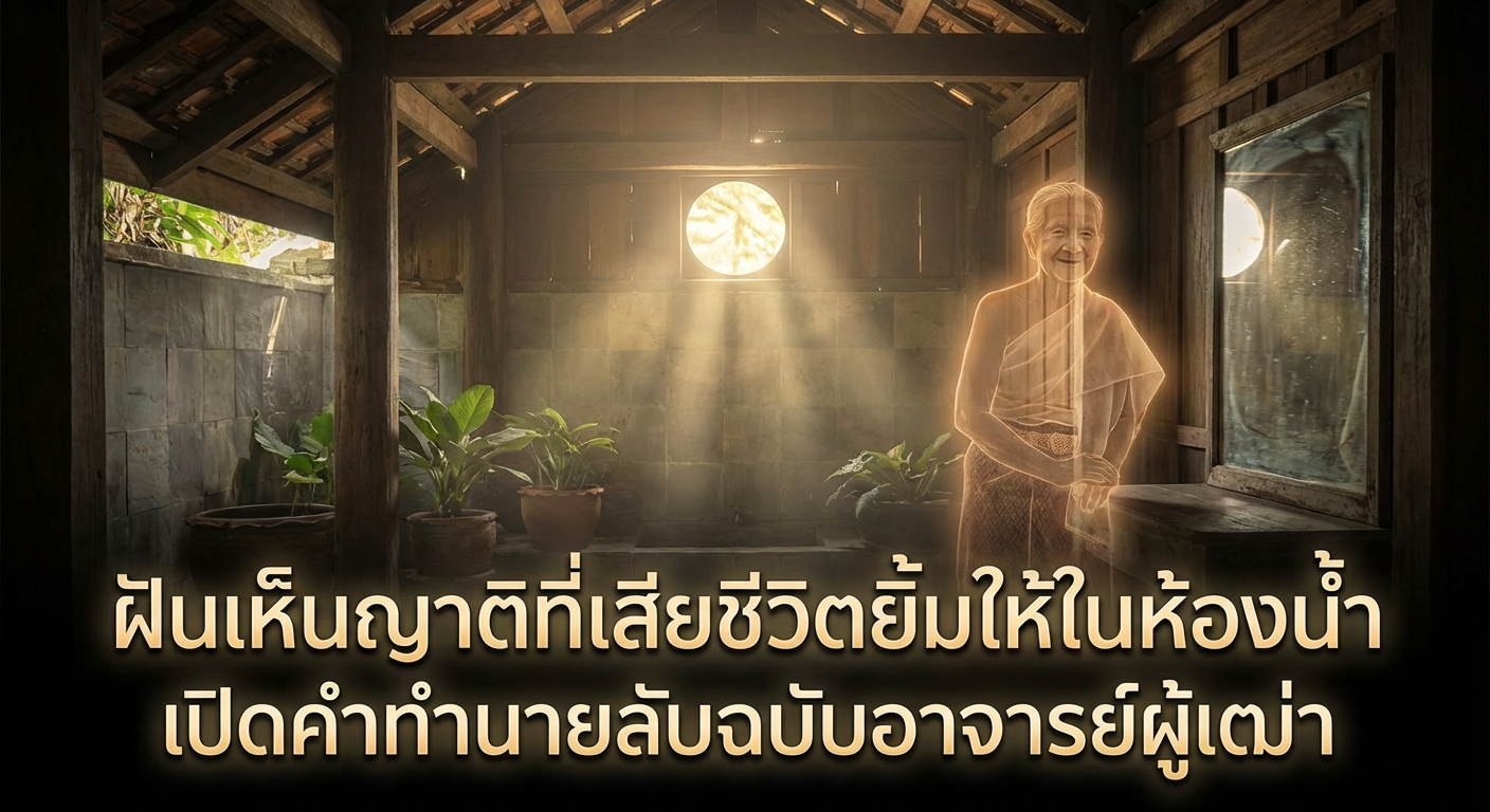 ฝันเห็นญาติที่เสียชีวิตยิ้มให้ในห้องน้ำ เปิดคำทำนายลับฉบับอาจารย์ผู้เฒ่า