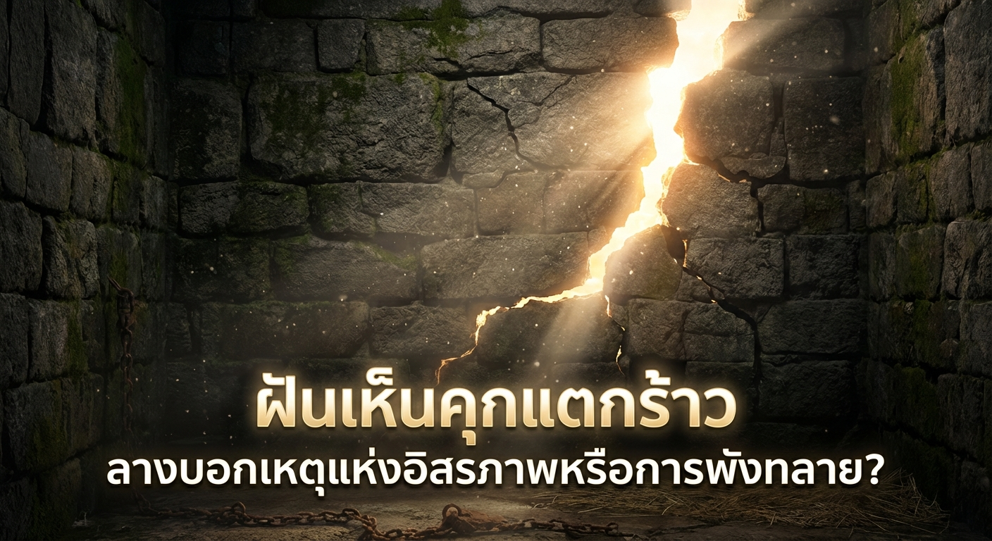ฝันเห็นคุกแตกร้าว ลางบอกเหตุแห่งอิสรภาพหรือการพังทลาย?