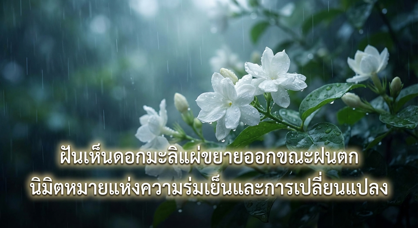 ฝันเห็นดอกมะลิแผ่ขยายออกขณะฝนตก นิมิตหมายแห่งความร่มเย็นและการเปลี่ยนแปลง